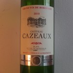 Chateau Cazeaux Blaye cotes de bordeaux  2010