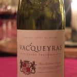 Vacqueyras cuvée prestige Cote du Rhone 2011